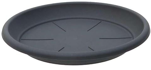 Decor Space Soucoupe ronde Basic pour fleurs et plantes de jardin (40 cm, anthracite)