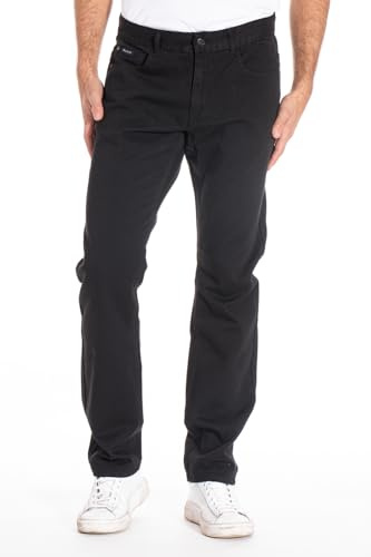 Jeans RL70 Coupe Droite Coton Walker (FR/ES, Numérique, 50, Taille Normale, Taille Normale, Noir)