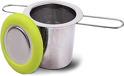 LEIXIUSM sieves strainers fine mesh Tea Infuser Stainless Steel Tea Strainer Folding Handle Tea Extra Fine Mesh Strainer Brewing Basket