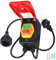 SWAWIS Notausschalter Maschinenschalter Sicherheitsschalter 230V 18A IP55 Notausschalter mit Steckdose Nullspannungsschalter Notaus Einphasige Not Aus Schalter für Frästisch und Anderen