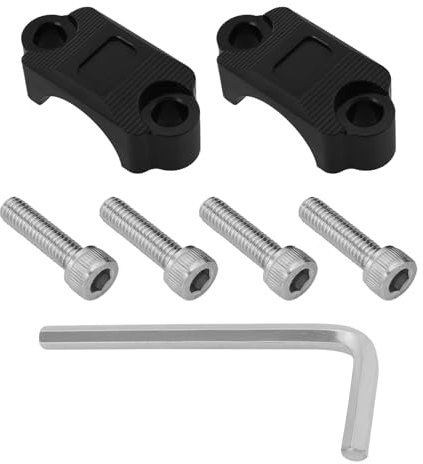 YINETTECH 2 Piezas Abrazaderas de Soporte de Palanca de Freno de Motocicleta de 7/8 Pulgadas con Tornillos para Motocicleta Moto de Cross Quads 4 Ruedas Manillar de 22mm Compatible con CRF250