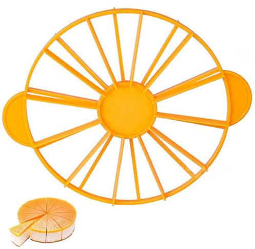 Kunststoff Tortenschneider, 32,5cm Tortenteiler, Torteneinteiler 10/12 Stücke, Kuchenschneider Beidseitig Verwendbar, Backzubehör für Torten Zum Schneiden Von Kuchen, Broten Tortenmesser