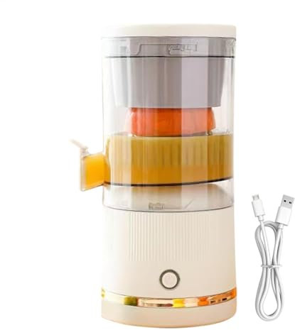 Automatic Separation Juicer, Portable Citrus Juice Press, Electric Citrus Juicer, Easy to Clean, Easy to Use, 23.5cm, For Lime, Orange, Grapefruit