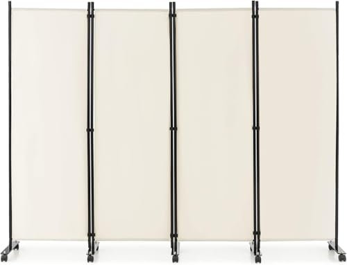 FANTASK Biombo Plegable (225 x 173 cm, 4 Piezas)