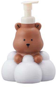 Yominerr With Refillable Containe Shampoo Pump Bottle Fun and Functional Bathroom Accessory 500ml Brown