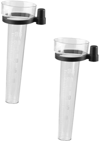 iplusmile 2pièces Pluviomètre Plastique avec Tasse De Mesure Gradué pour Précipitations Jusqu à Convient à Agriculture Et Statistiques Météorologiques