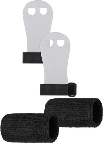 Haodream Juego de protección de balonmano para niños, muñequera, guantes de entrenamiento y muñequeras, asas de gimnasia para ejercicios, juego de fitness para niños, guantes de agarre, soporte para