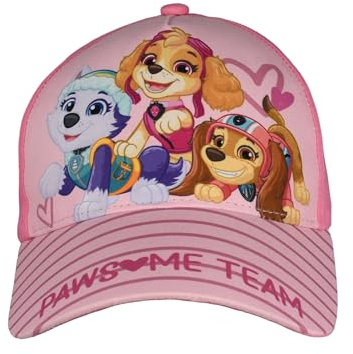 Paw Patrol keps för flickor – Pawsome Team barnkeps basebollkeps justerbar rosa