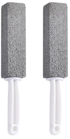 2 Pack Pumice Cleaning Stone with Handle, Toilet Bowl Cleaner Toilet Brush for Cleaning Toilet, Bathroom