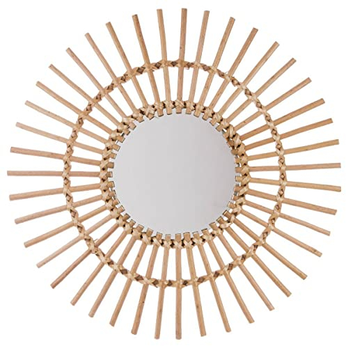 Atmosphera - Miroir Soleil - rotin D58 cm