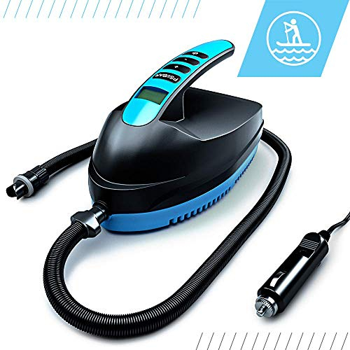 Bluefin SUP Electric SUP Air Pump | Inflatable Paddle Board | 12V DC | PSI/BAR | Portable | High Pressure | Compressor | Fast Inflation | Auto Shut Off | LCD Digital Control & Display