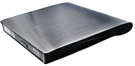 Portable External USB 3.0 3D Blu-ray Combo Region Free BD DVD CD Player, for HP Dell Acer Asus Lenovo Yoga MSI Alienware 2018 2019 Gaming Laptop, Dual Layer 8X DVD+-RW DL CD Burner Optical Drive