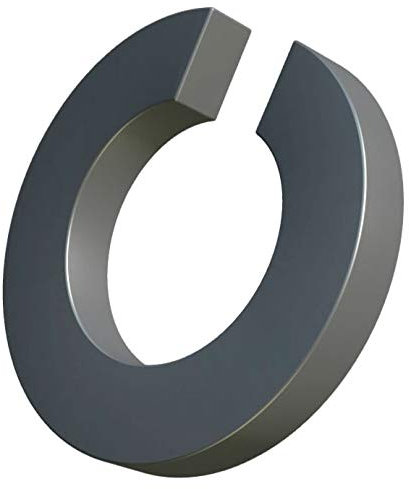 M8 Rondelles à ressort acier inox, bague fendue, rondelle frein acier inoxydable, rondelle à section carrée à simple bobine, bague d'étanchéité pour boulon/vis 8 mm DIN 127 A2 (lot de 25)