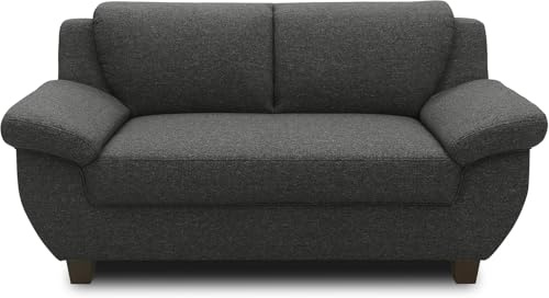 DOMO. Collection Panama Canapé 2 Places, Canapé 2 Places, Ensemble 3-2-1 Canapé 91 x 159 x 80 cm (l x p x h), Anthracite