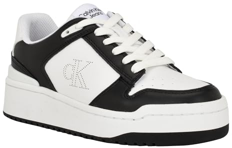 Calvin Klein Tenis Ashier para Mujer, Negro 001, 36 EU