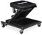 Relaxdays Rollbrett Werkstatt bis 150 kg, 2in1 Rollsitz & Werkstattliege, klappbar, 360° drehbar, Auto, Stahl, schwarz
