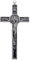 HOBBIESAY Croce Nera da Appendere alla Parete, 19,2 cm, Croce in Lega, Decorazione da Parete, Crocifisso Cattolico, Decorazione per la Casa, Feste, Regalo