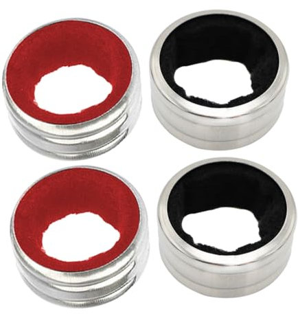 POPETPOP 4pièces Bouchon Anti-Goutte Acier Inoxydable pour Bouteille De Vin Collier De Barman Accessoire Pratique pour Éviter Fuites Et Garder Surfaces