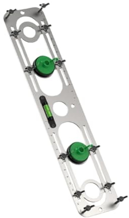 perfk Niveau à pour tuyau d'eau chaude et froide, outil de nivellement réglable pour plomberie, réparation de salle de bain