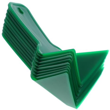 HONMEET Set 10 Pezzi Angolari per Muro in Plastica Verde Flessibile e Pratico, Attrezzi Edili per Migliorare Angoli Interni ed Esterni in Lavori di Casa