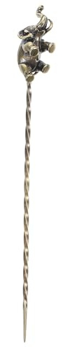 LALADEFIEE Outil à Cigare en Cuivre Emporte-Pièce Vintage Aiguille de Perforation Portable Accessoire pour Améliorer le Tirage des Cigares Outil Léger et Résistant