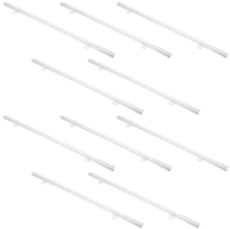 TOMETURE Barra per Poster in PVC 10 Pezzi 40 CM Striscia Ganci per Appendere Poster in Negozi al Dettaglio e Supermercati Design Stabile per Decorazioni e Pubblicità