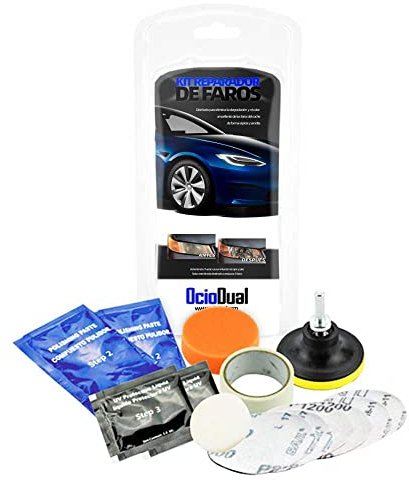 OcioDual Profi Set Scheinwerfer Reparatur Aufbereitung Politur Headlight Restoration Auto KFZ LKW Polish Ohne Ausbauen Werkzeug