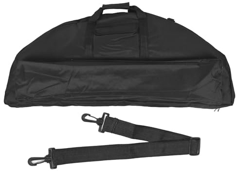 Bolsa para Arco Compuesto, 95cm/37,4 Pulgadas Bolsa de lona para arco Bolsa ligera para recurvo arco accesorios con correas ajustables Bolsa de almacenamiento para arco con bolsillo para flecha