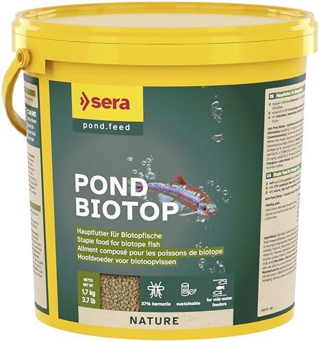 Pond Biotop 3,8 L (1,7 kg) | Biotopfischfutter aus nachhaltigem Insektenmehl | Teichfutter | Goldfischfutter