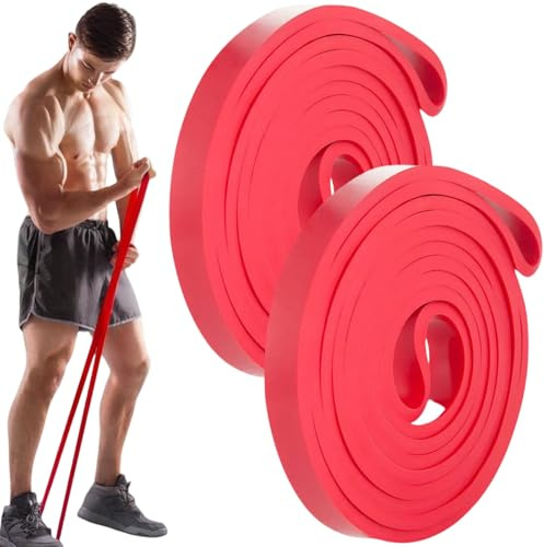 Bande Élastique Fitness,2 pièces Bande de Résistance Élastique,Bandes Elastiques Musculation,Élastique Musculation,Bandes de Résistance Fitness Elastique pour l'exercice L'étirement Mise Forme