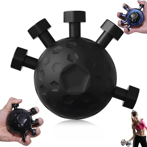2025 Hand Grip Strengthener,Finger Grip Strengthener, New Finger Exerciser, Hand Muscle Trainer, Finger Grip Power for Muscle Building, Gripper Coach for Musicians, Athletes, Boxers, Weak (Black)