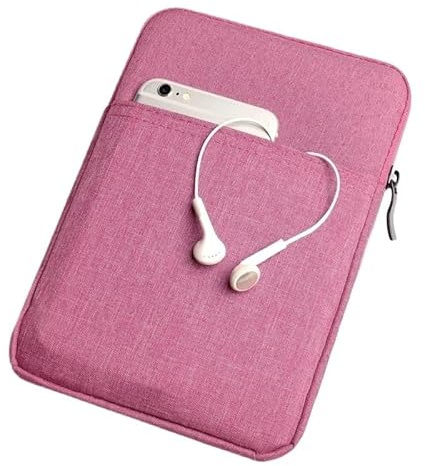 Dragkedjaväska lämplig for Kobo Libra H2O 7-tums mjukfodral e-läsare(Rose)