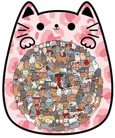 Puzzle en bois en forme de chat de 135 pièces, puzzle à grande bouche en forme d'animal irrégulier pour les amateurs de chats et les amateurs de puzzles, cadeau, étagère à domicile, famille, amis
