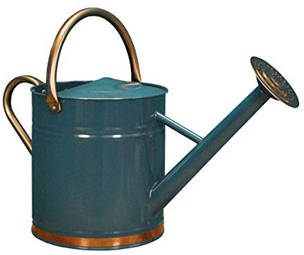 Selections Heritage Blue & Copper Colour Metal Watering Can (9 Litre)