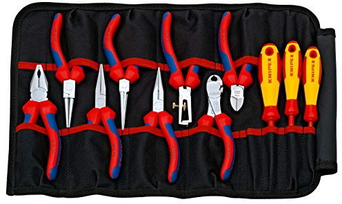 Knipex VDE Elektriker Werkzeugrolle, Rolle 11-teilig