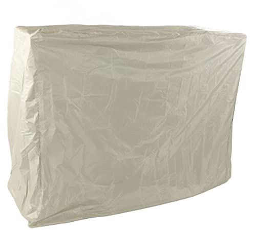 Jeffergarden Outdoor Tischtennistisch Abdeckung Leichte Wetterfeste Schutzhülle Silberbeschichteter Sonnenschutz Wasserdicht für den Außenbereich (Beige)