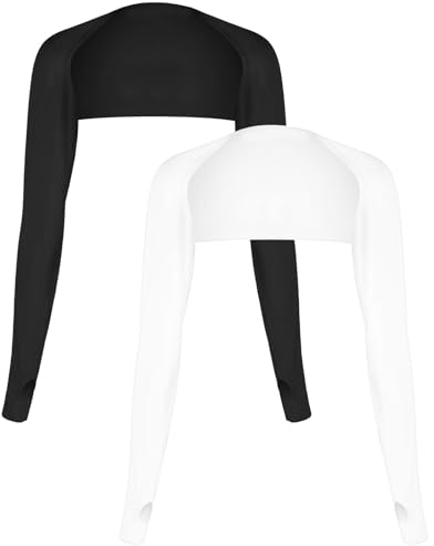 DSLSQD 2 Stk UV-Schutz-Schal-Armstulpen,Bolero Damen Sonnenschutz,Eisseide Armstulpen Damen,Kühlerer Achselzucken,Kühlschal Armmanschetten mit Fingerlöchern,Für Golfen Reiten Laufen Outdoor Aktivitäte