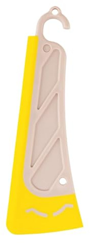 Espátula de limpieza de cocina, herramienta raspadora de ollas, raspador de ollas de silicona, espátula de mango ergonómico, rascador de cabeza suave, resistente al calor, rascador de limpieza de