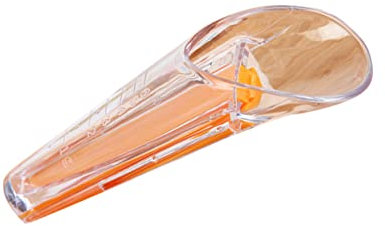 UTHCLO 2 Pezzi misuratore di lievito secco misurino piccolo tazze pieghevoli bicchieri da latte misurini liquido ermetico scala di lievito con clip di chiusura misurino per lievito Orange