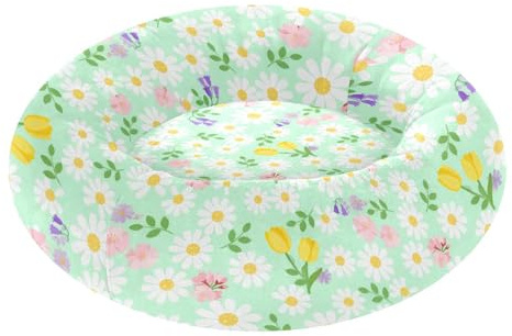 Cuccia per gatti a ciambella soffice letto ortopedico per cani di piccola taglia forniture S primavera floreale margherite
