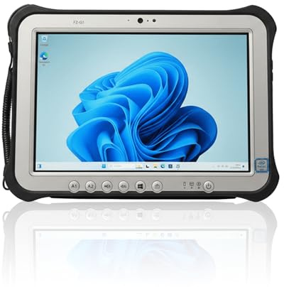 Refurbished Toughpad FZ-G1 MK5, i5-7300U, 8GB RAM, 10.1 WUXGA Touchscreen & Digitizer, Win11 Pro, 4G LTE, RJ45, IP65 (256, GB) 800 Nits Daylight Readable. Extended Battery Upgrade