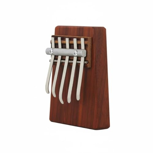 Zxpjkyu Beginner Thumb Piano Five Tone Finger Instrument Acacia Plucking Tines Handheld Musical Box Effortless Playing for Beginners Suitable for Kids Adults Study
