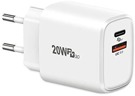20W USB C Cargador Enchufe, Cshare PD QC 3.0 Adaptador Compatible con iPhone 14/14 Plus/14 Pro/14 Pro Max/13/12/11/8/XS/XS MAX/XR/X, iPad, AirPods Tipo C Pared Cargado Corriente.