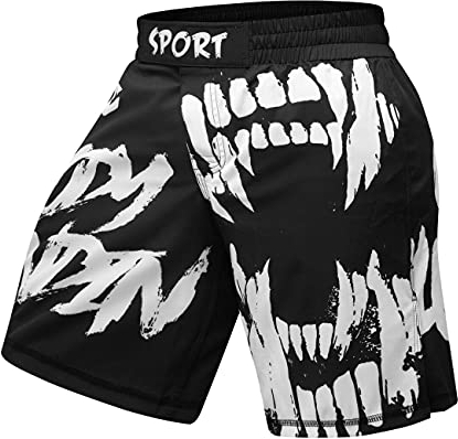 Red Plume MMA Kampf-Shorts, Herren, Sport, Training, Boxhose, Style A, XX-Large