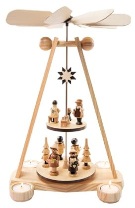 Rudolphs Schatzkiste Pirámide de velas de té, 25 x 40 x 19 cm, 25 x 40 x 19 cm