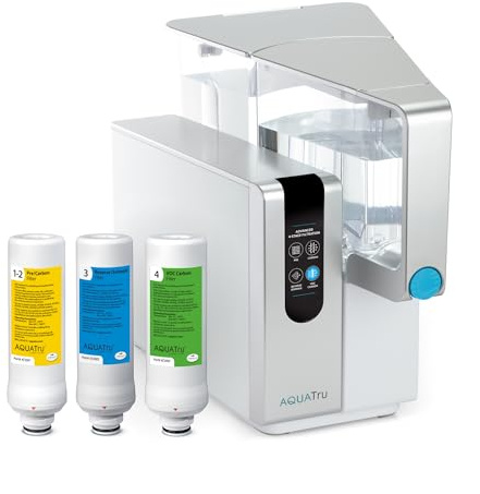 AquaTru Classic Countertop Water Filtration Purification System for PFAS & Other Contaminants with Exclusive Ultra Reverse Osmosis Technology (No Installation Required) | BPA Free (AquaTru Classic)