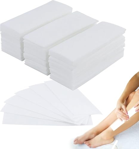 150 Pieces Waxing Strips for Hair Removal, Non Woven Face Wax Paper for Women Facial Body Arms Legs Hair Cleaning and Remover (3.8×10cm, 1.6 x 3.9 Inch)