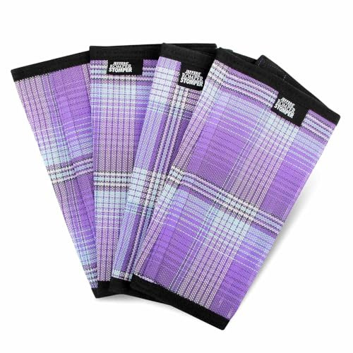 Jeffers Romper Stomper Fly Boots for Horses - Purple & Light Blue Plaid, Medium – Breathable Mesh Leg Wraps for Insect Protection, Stable Accessories for Summer Turnout, Hoof & Leg Care - 4 Pack