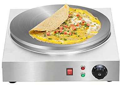 MNSSRN Automatic Constant Temperature Pancake Machine, Commercial Non Stick Stainless Steel Pancake Machine, Suitable for Commercial Or Domestic Use,40