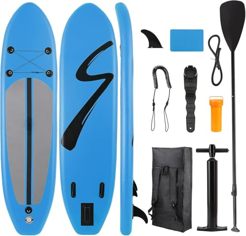 Tabla de Sup Paddle Surf Inflable, 305 x 76 x 15 cm con Accesorios Premium, abla Padel Surf Hinchable con Gran Estabilidad y Resistencia para Yoga, Turismo, Pesca, 200 KG